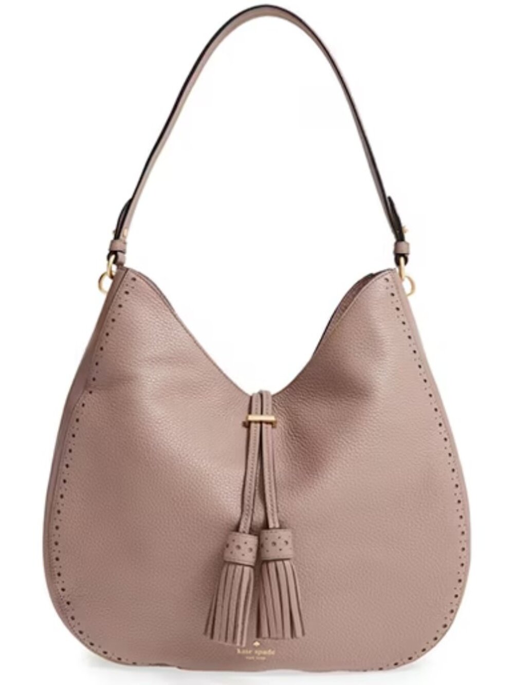 KATE SPADE New York NWOT Mauve James Street Mason Tassel Hobo Shoulder Bag